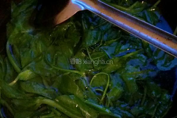 润肠豌豆叶鸡蛋汤的做法图解3