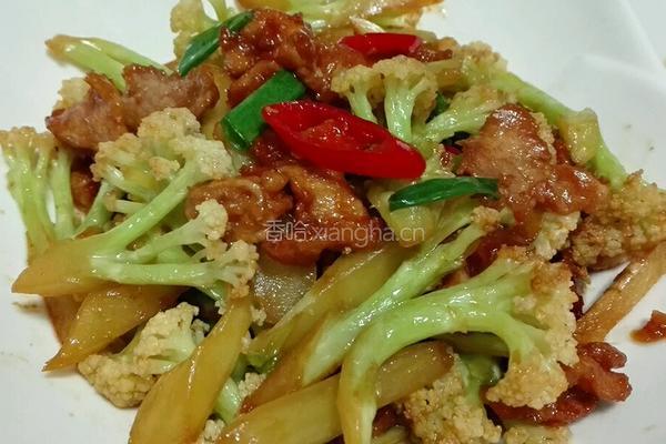 花菜炒肉的做法图解6