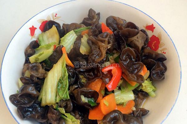 素炒黑白菜的做法图解11