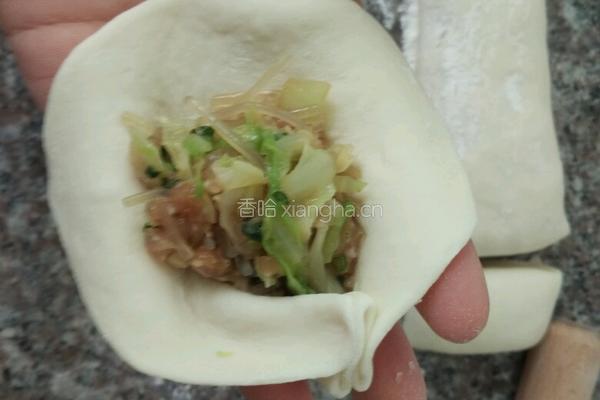 猪肉白菜粉条包子的做法图解12