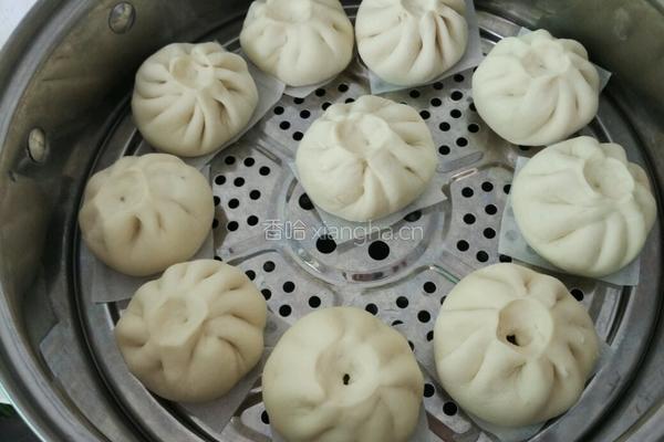 猪肉白菜粉条包子的做法图解15