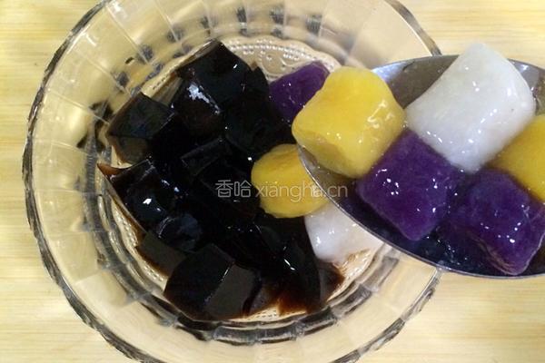 红豆芋圆烧仙草的做法图解18