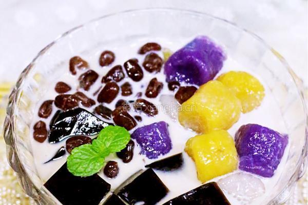 红豆芋圆烧仙草的做法图解23