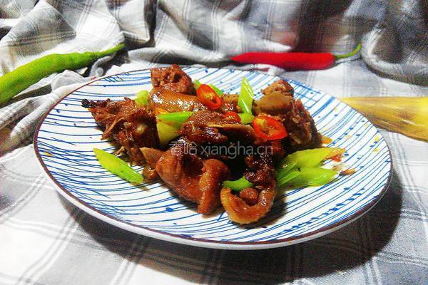 芹菜炒鸭肉的做法图解7