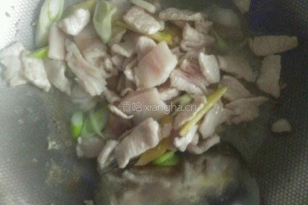 香菇炒五花肉的做法图解5