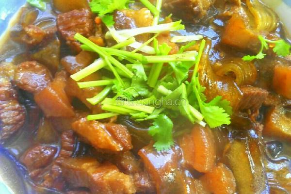 红焖肉炖粉的做法图解10