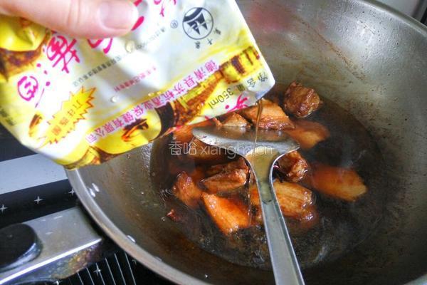 豆筋棍烧肉的做法图解6