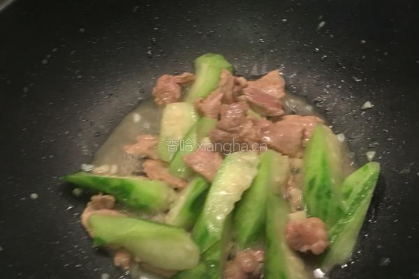 肉片丝瓜的做法图解8