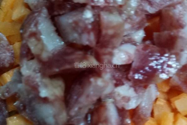 腊肠饭的做法图解2