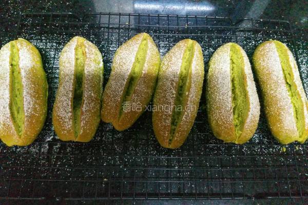 抹茶鲜奶椰蓉面包的做法图解19