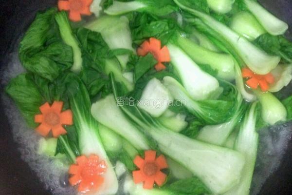香菇油菜的做法图解3