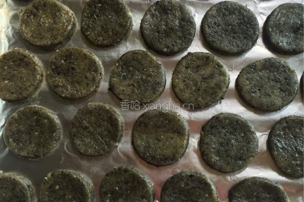 黑芝麻核桃饼干的做法图解7