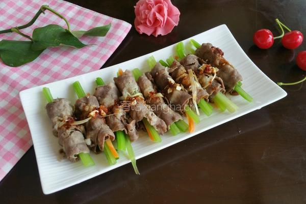 凉拌芹菜牛肉卷的做法图解6