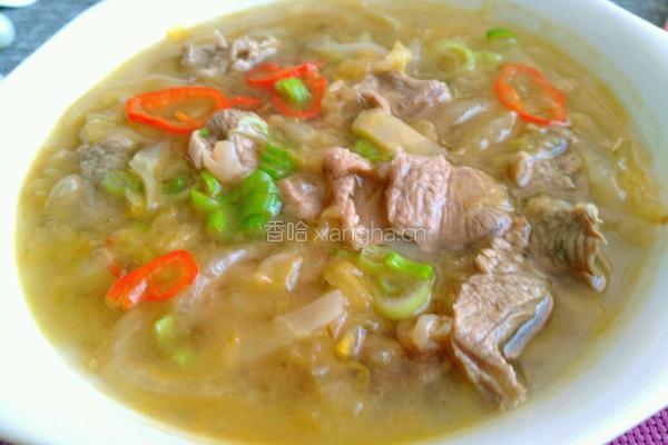 羊肉炖酸菜的做法图解12