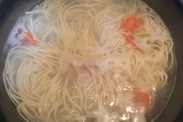 菠菜汤面的做法图解10