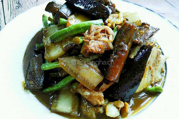 豆角炖茄子的做法图解16