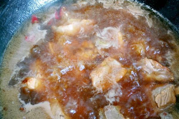 蘑菇烧排骨的做法图解6