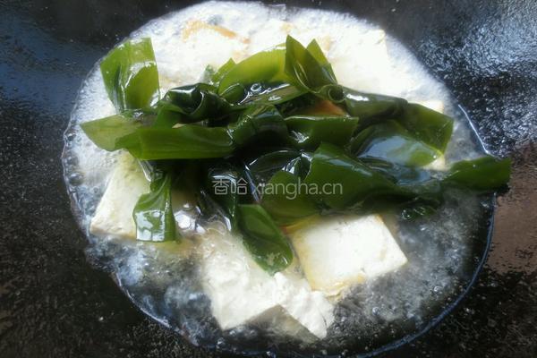 海带结烧豆腐的做法图解7