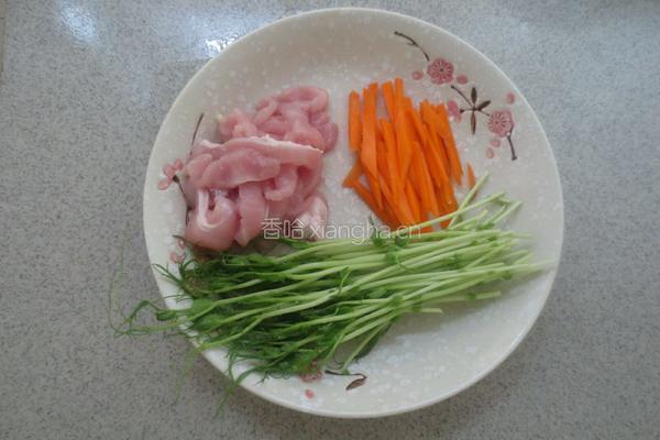 肉炒粉丝的做法图解2