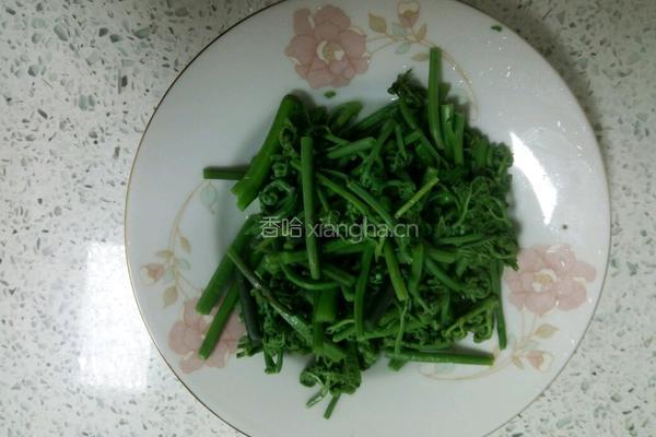 珍选捞汁蕨菜的做法图解3