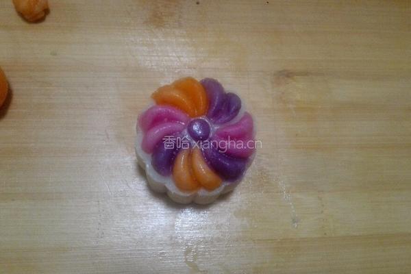 多彩冰皮月饼的做法图解13