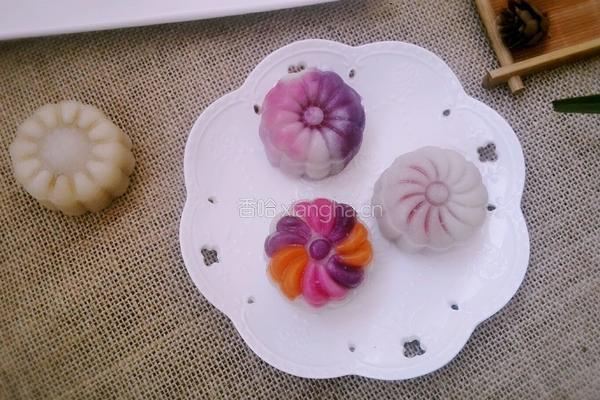 多彩冰皮月饼的做法图解15