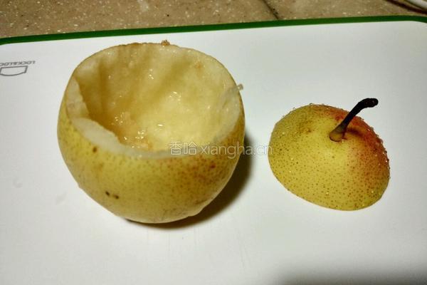 燕窝炖雪梨的做法图解3