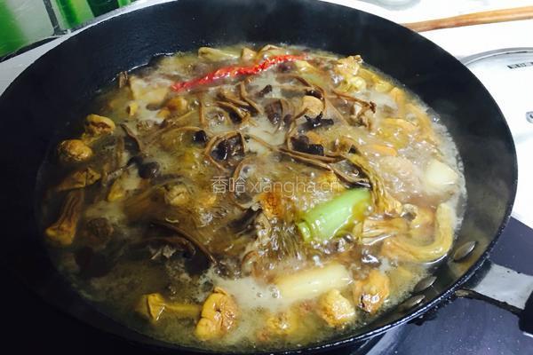 柴鸡炖姬松茸的做法图解12