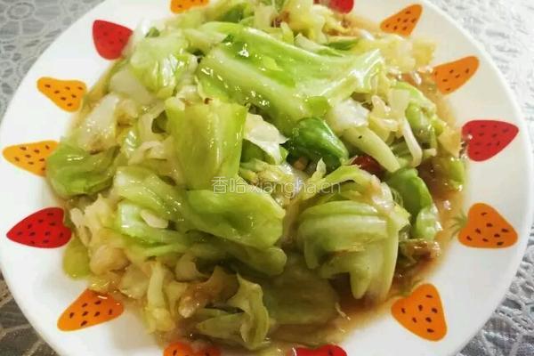 炝炒包菜的做法图解8