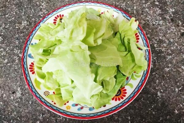 炝炒包菜的做法图解2
