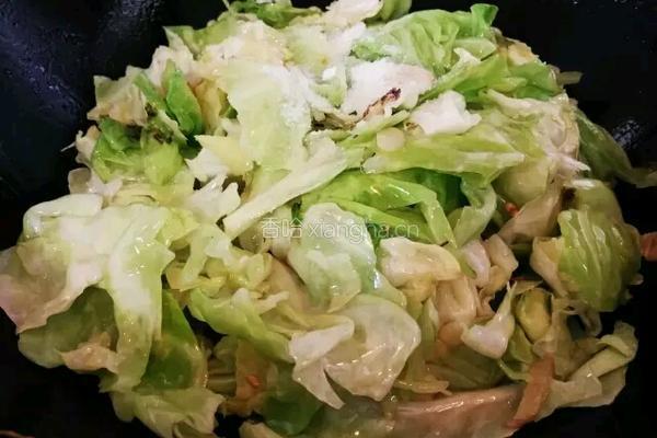 炝炒包菜的做法图解7
