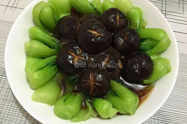 香菇油菜的做法图解8