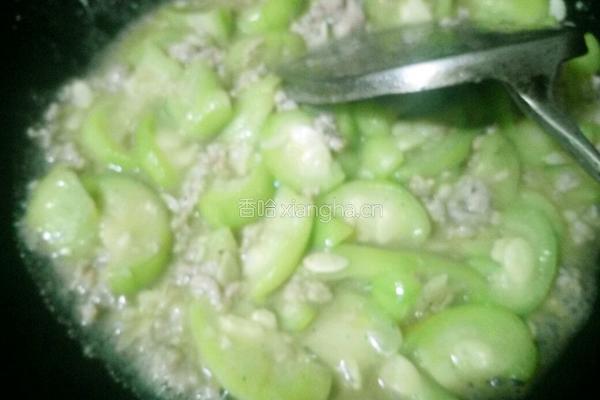 肉末炒丝瓜的做法图解6