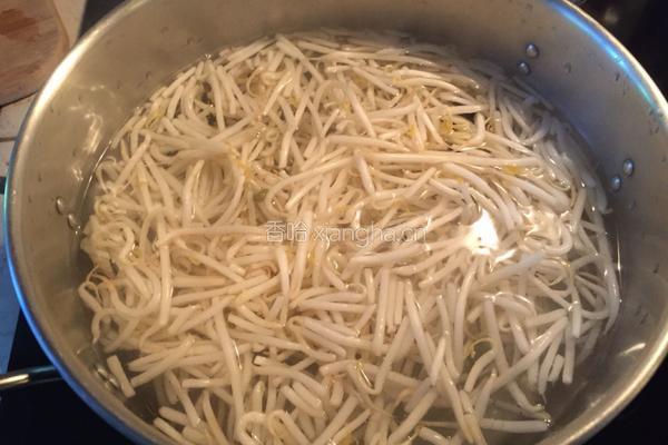 韩式豆芽凉拌菜的做法图解2