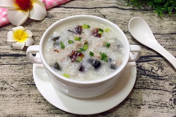 皮蛋瘦肉粥的做法图解10