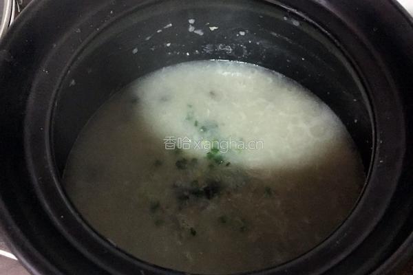 皮蛋瘦肉粥的做法图解9