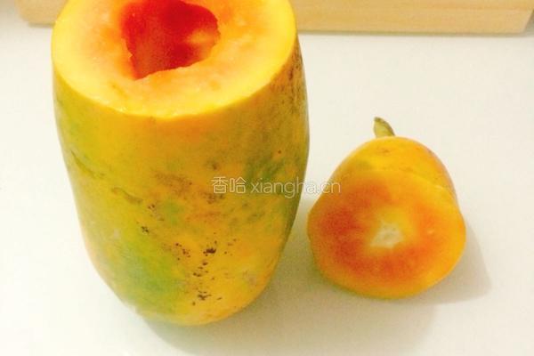 木瓜椰奶冻的做法图解3