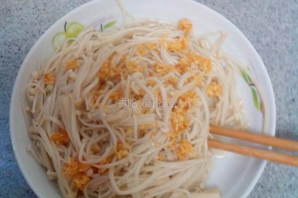 蒜香金针菇秋葵的做法图解7