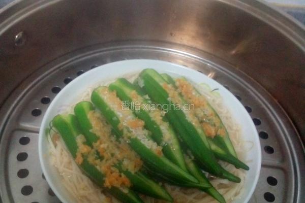 蒜香金针菇秋葵的做法图解12