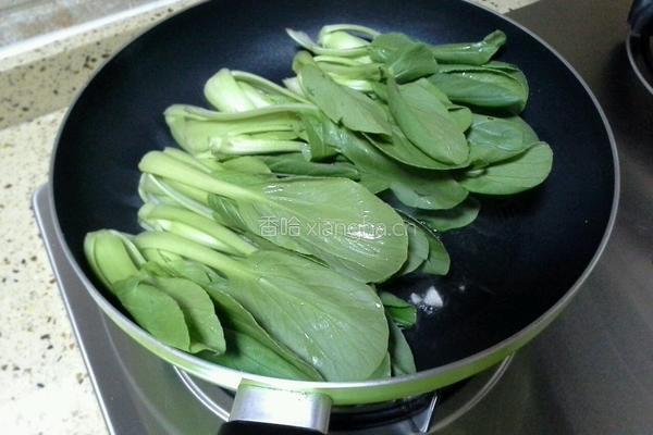 炒小油菜的做法图解3