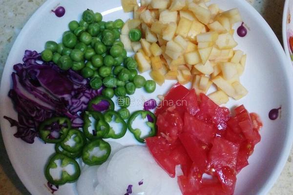 鸡肉苹果花边披萨的做法图解6