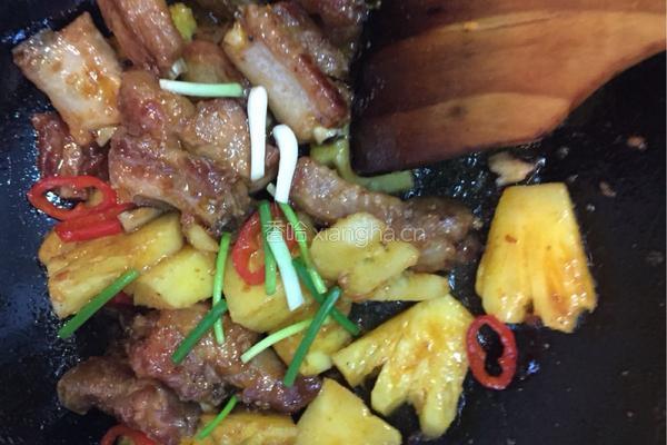 菠萝烧排骨的做法图解10