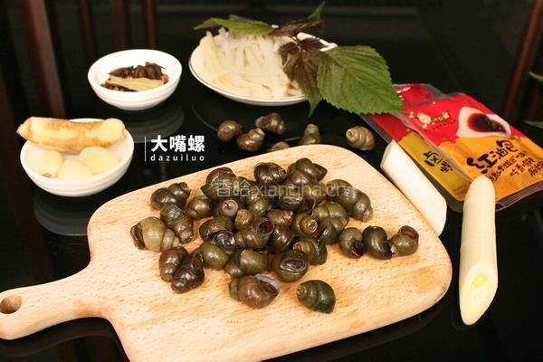 紫苏炒石螺丨大嘴螺的做法图解1