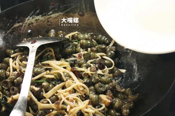 紫苏炒石螺丨大嘴螺的做法图解10