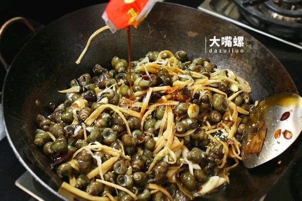紫苏炒石螺丨大嘴螺的做法图解12