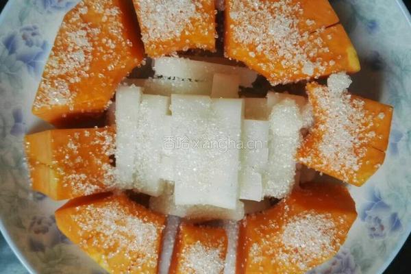 甜心南瓜蒸年糕的做法图解2