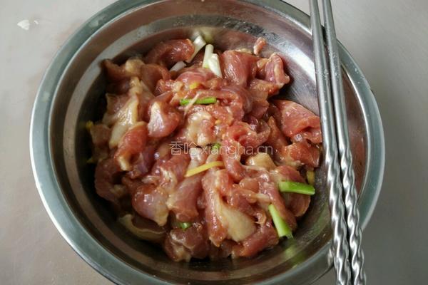 豆角炒肉片的做法图解4