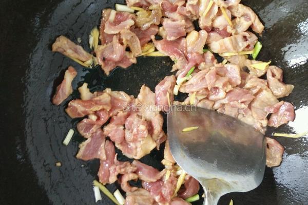 豆角炒肉片的做法图解6