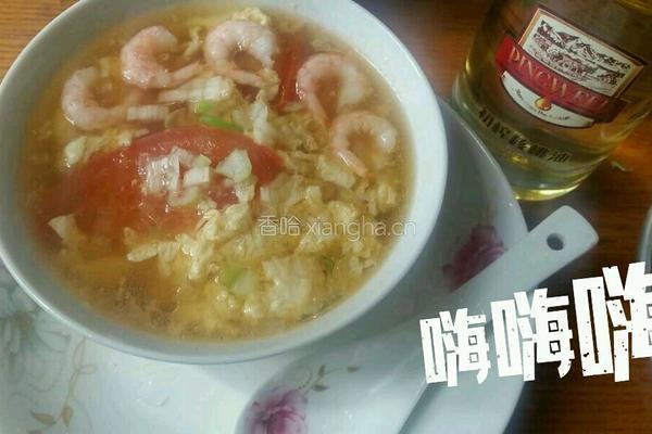北极虾番茄蛋汤的做法图解8