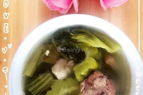 酸菜苦瓜炖排骨的做法图解8